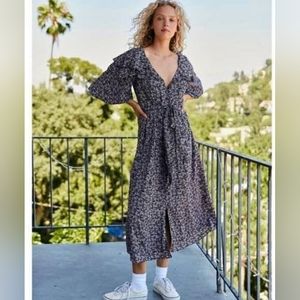 Free people sunbeam midi dress